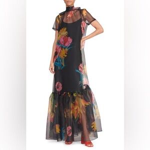 STAUD CALLUNA DRESS FIRST BLOOM NIGHT